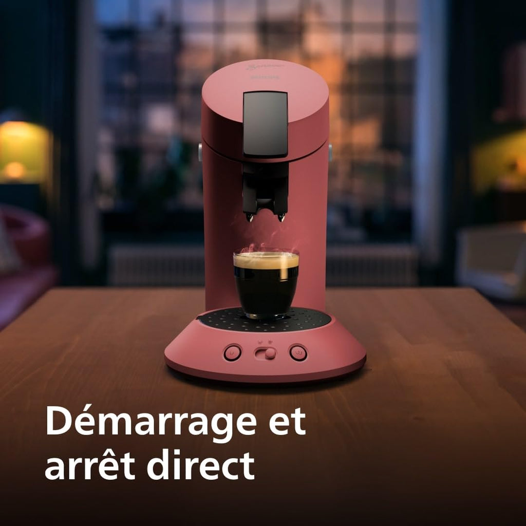 Machine à café à dosettes SENSEO Original Plus CSA210/35 Rouge Tendre - Logivra