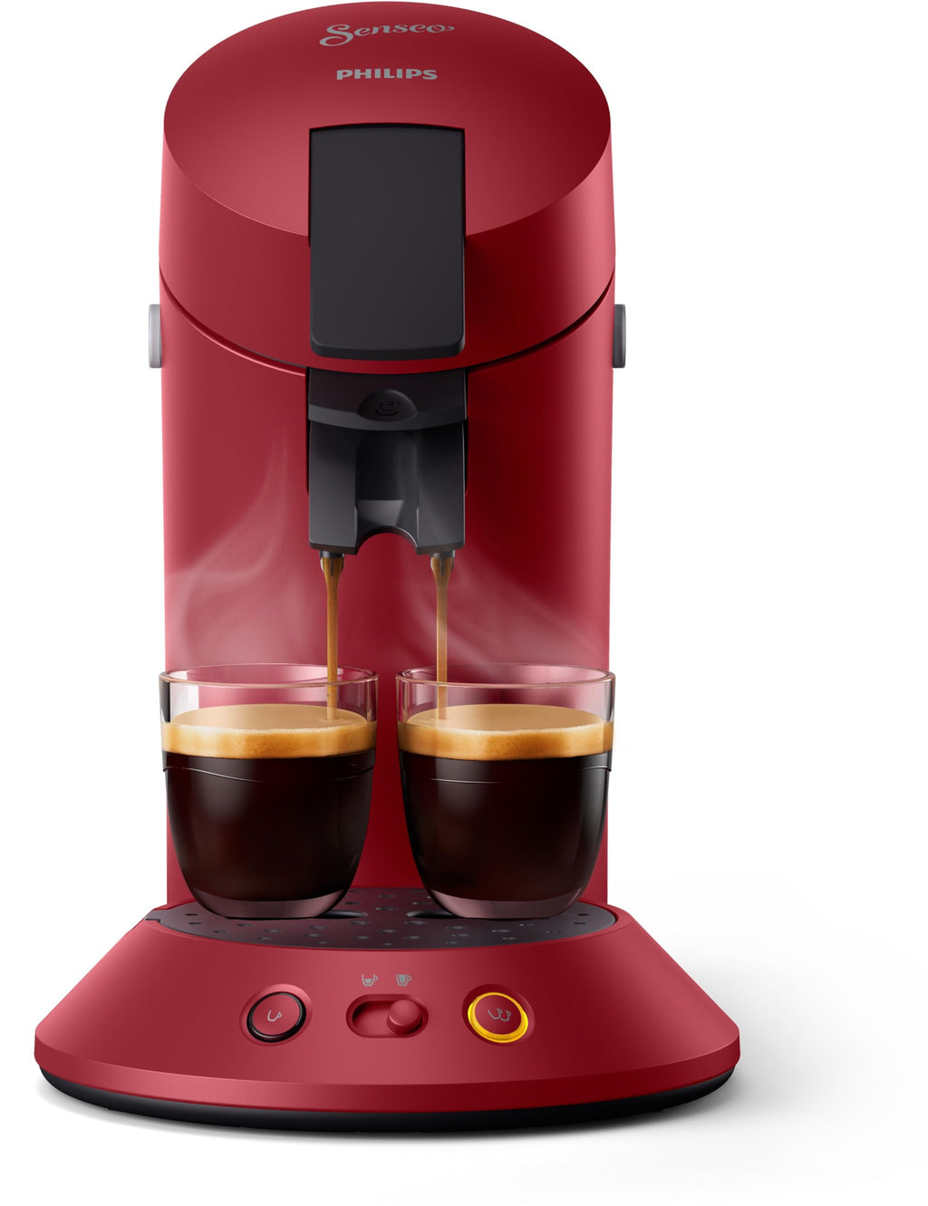 Machine à café à dosettes SENSEO Original Plus CSA210/91 Rouge - Logivra