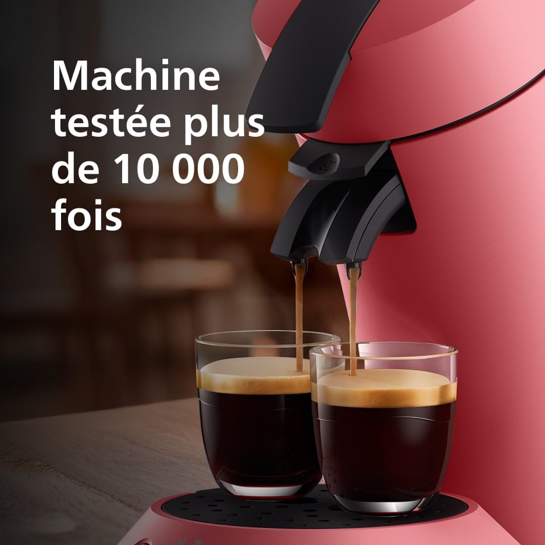 Machine à café à dosettes SENSEO Original Plus CSA210/35 Rouge Tendre - Logivra