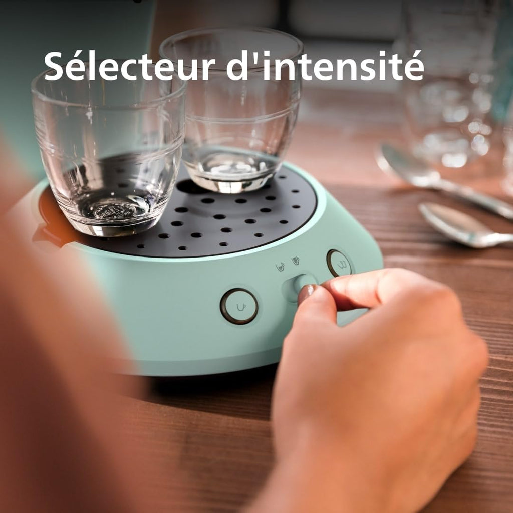 Machine à café à dosettes SENSEO Original Plus CSA210/80 Vert Désert - Logivra