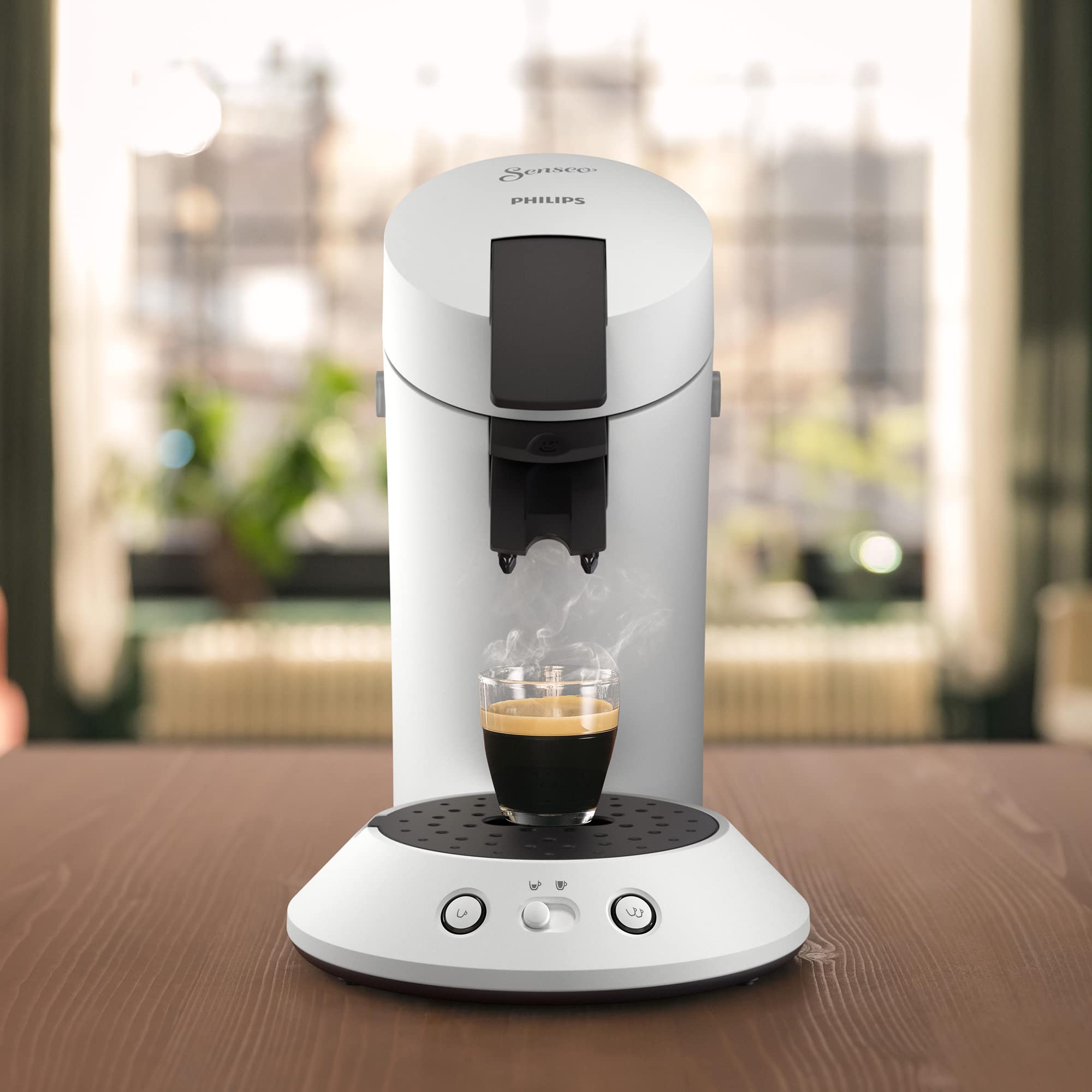 Machine à café à dosettes SENSEO Original Plus CSA210/10 Blanc - Logivra