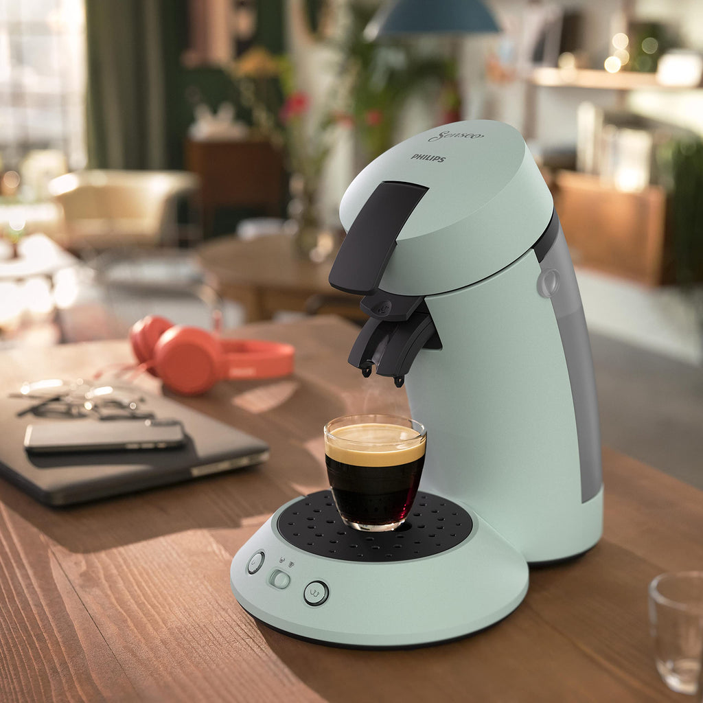 Machine à café à dosettes SENSEO Original+ CSA210/21 Menthe Pâle - Logivra
