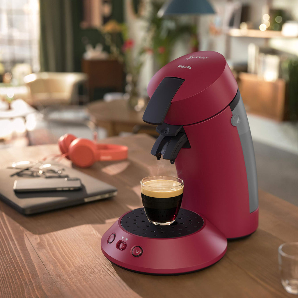 Machine à café à dosettes SENSEO Original Plus CSA210/91 Rouge - Logivra
